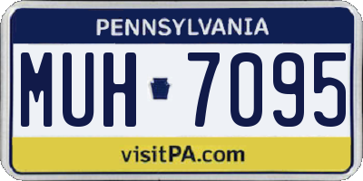 PA license plate MUH7095