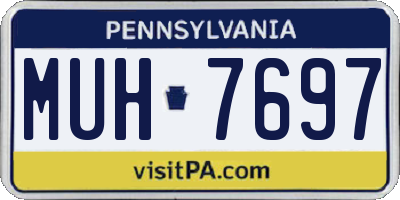 PA license plate MUH7697