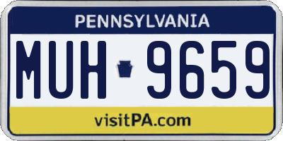 PA license plate MUH9659