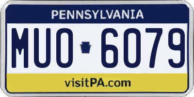 PA license plate MUO6079
