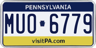 PA license plate MUO6779