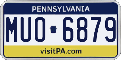 PA license plate MUO6879