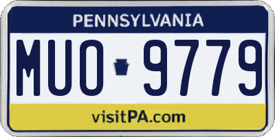 PA license plate MUO9779