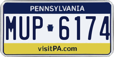 PA license plate MUP6174