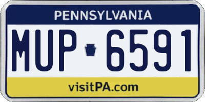 PA license plate MUP6591