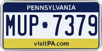 PA license plate MUP7379