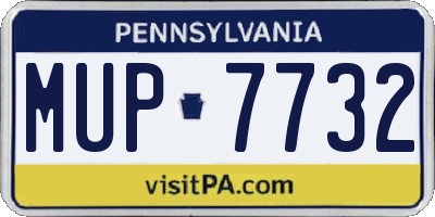 PA license plate MUP7732