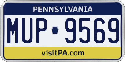 PA license plate MUP9569