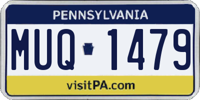 PA license plate MUQ1479