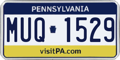 PA license plate MUQ1529