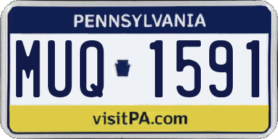 PA license plate MUQ1591