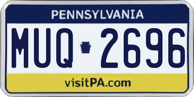 PA license plate MUQ2696