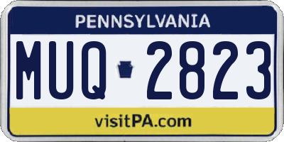 PA license plate MUQ2823