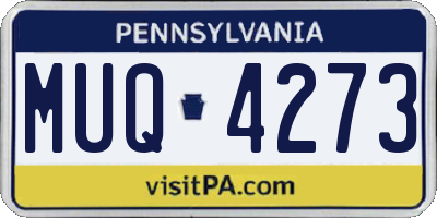 PA license plate MUQ4273