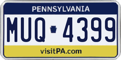 PA license plate MUQ4399