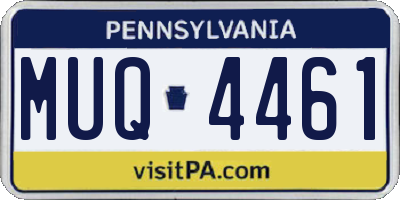 PA license plate MUQ4461