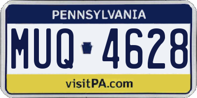 PA license plate MUQ4628