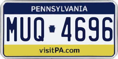PA license plate MUQ4696