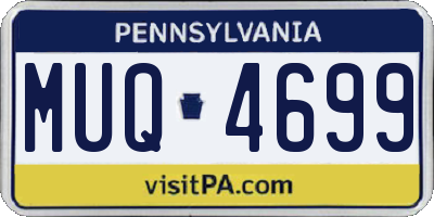 PA license plate MUQ4699