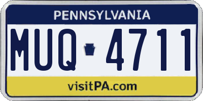 PA license plate MUQ4711