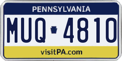 PA license plate MUQ4810