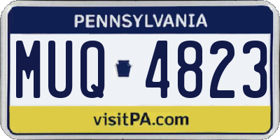 PA license plate MUQ4823
