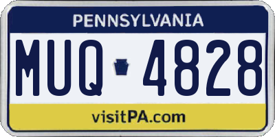 PA license plate MUQ4828