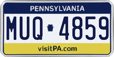 PA license plate MUQ4859