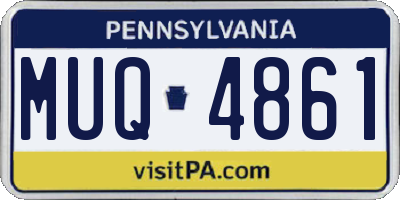PA license plate MUQ4861