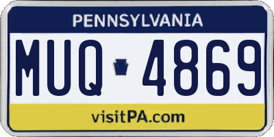 PA license plate MUQ4869