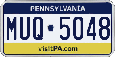 PA license plate MUQ5048