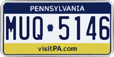 PA license plate MUQ5146