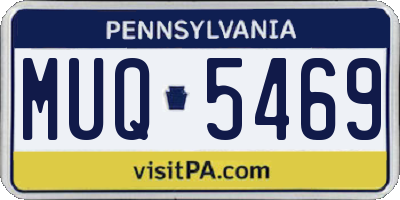 PA license plate MUQ5469