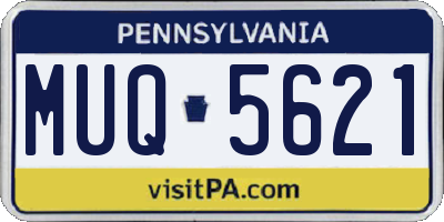 PA license plate MUQ5621