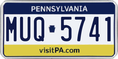 PA license plate MUQ5741