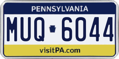 PA license plate MUQ6044