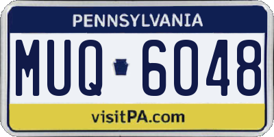PA license plate MUQ6048