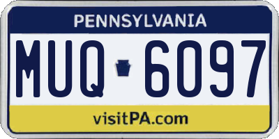 PA license plate MUQ6097