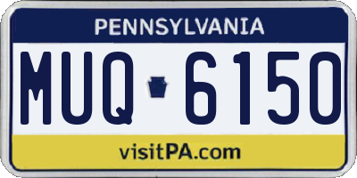 PA license plate MUQ6150