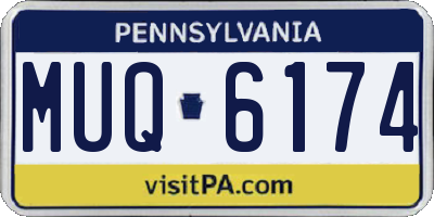 PA license plate MUQ6174