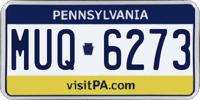 PA license plate MUQ6273