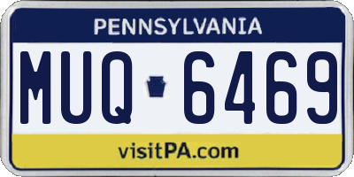 PA license plate MUQ6469