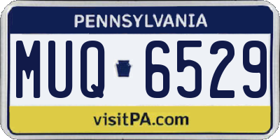 PA license plate MUQ6529
