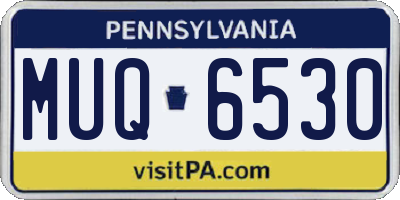 PA license plate MUQ6530