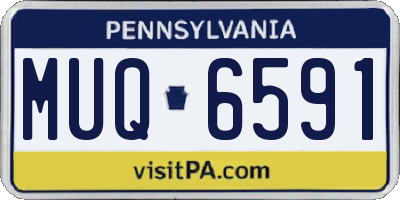 PA license plate MUQ6591