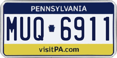 PA license plate MUQ6911
