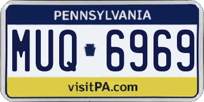 PA license plate MUQ6969