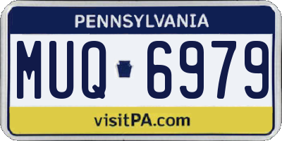 PA license plate MUQ6979