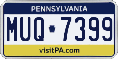 PA license plate MUQ7399
