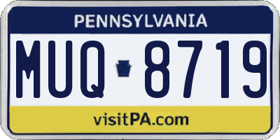 PA license plate MUQ8719